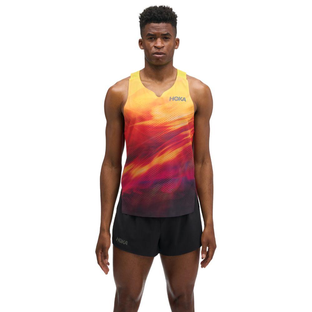 HOKA RACE DAY SINGLET TR PRT Men's Tank Top – Rev Online