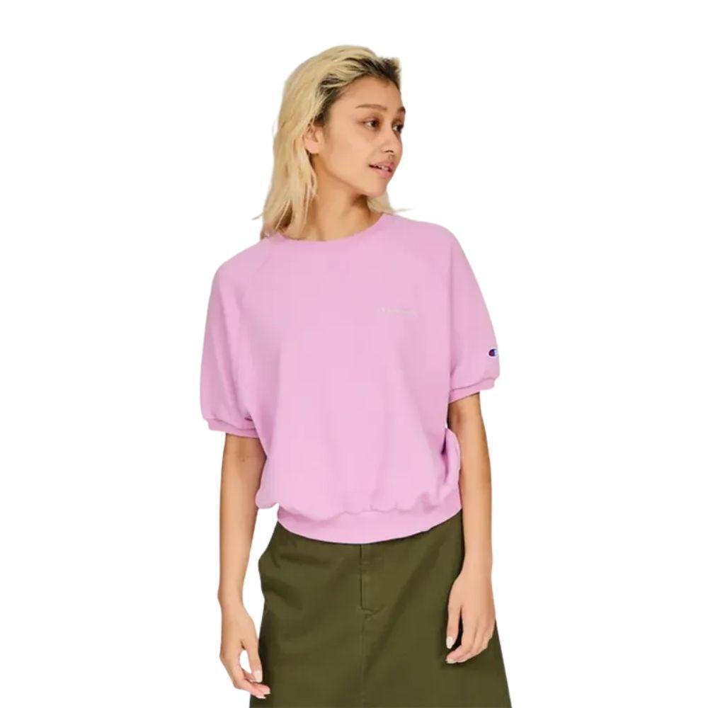 CHAMPION SHORT SLEEVE SWEATSHIRT เสื้อยืดทีเชิ๊ตผู้หญิง - Rev Online