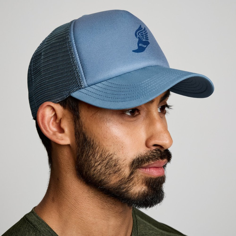 SAUCONY FOAMIE TRUCKERS HAT New Saucony Run Trucker Hat Foam Snapback Mesh Cap  main image 3