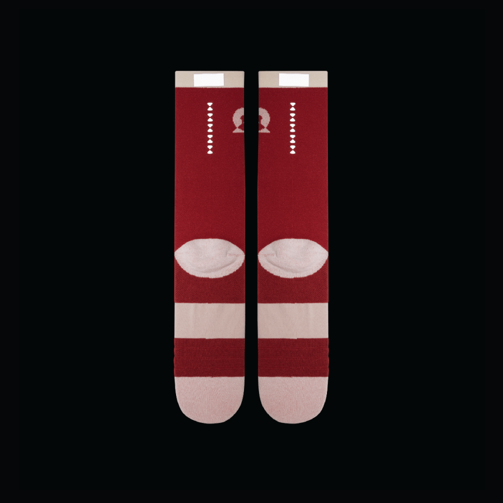 BROOO - BROOO TRAIL I PERFORMANCE CREWSOCKS I BURGUNDY Unisex - Rev Online