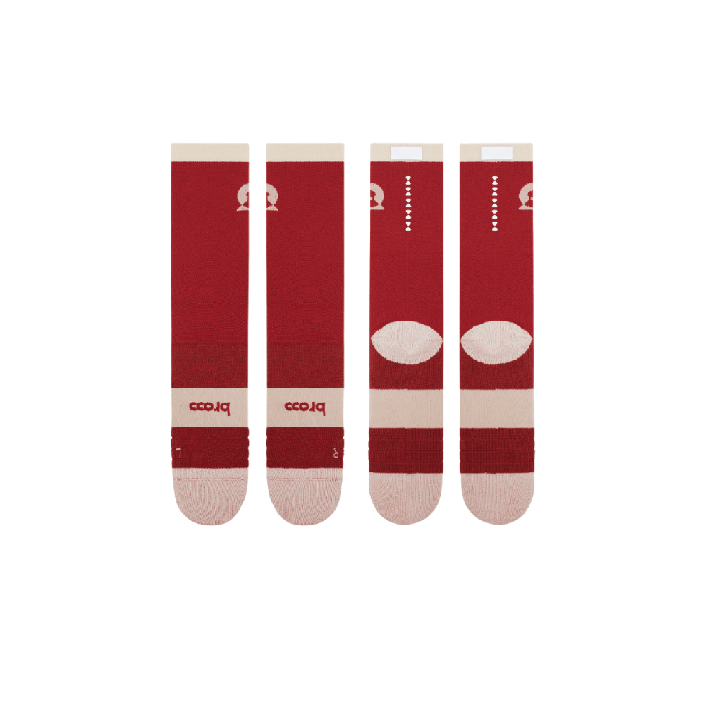 BROOO - BROOO TRAIL I PERFORMANCE CREWSOCKS I BURGUNDY Unisex - Rev Online