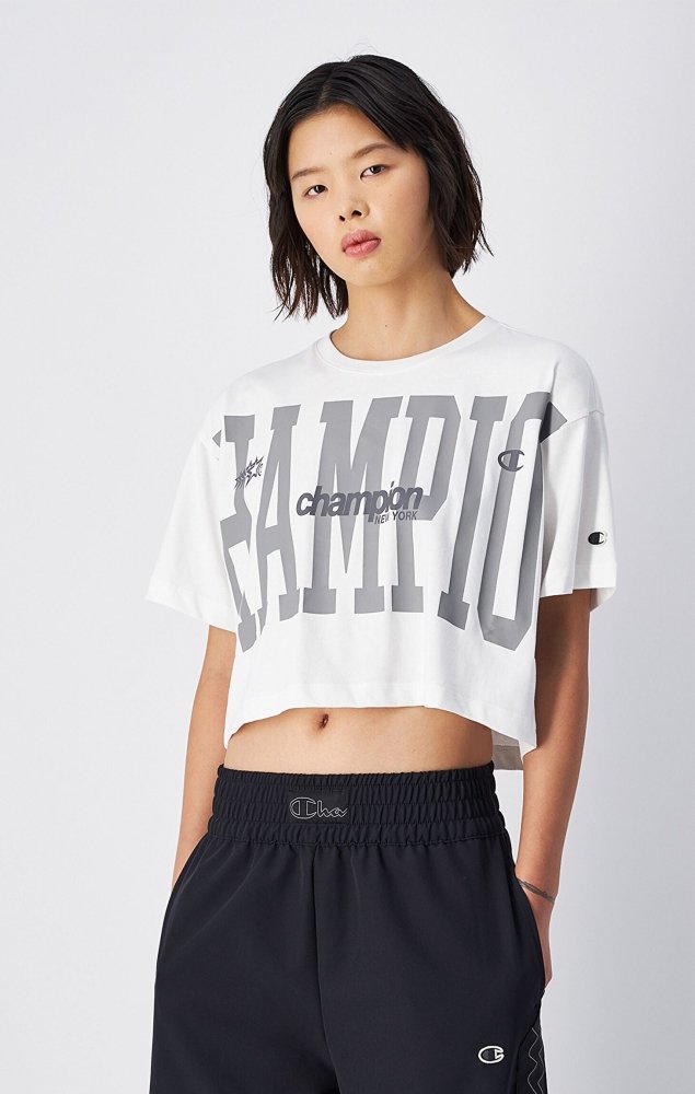 CHAMPION - CREWNECK CROPTOP T - SHIRT Women - Rev Online