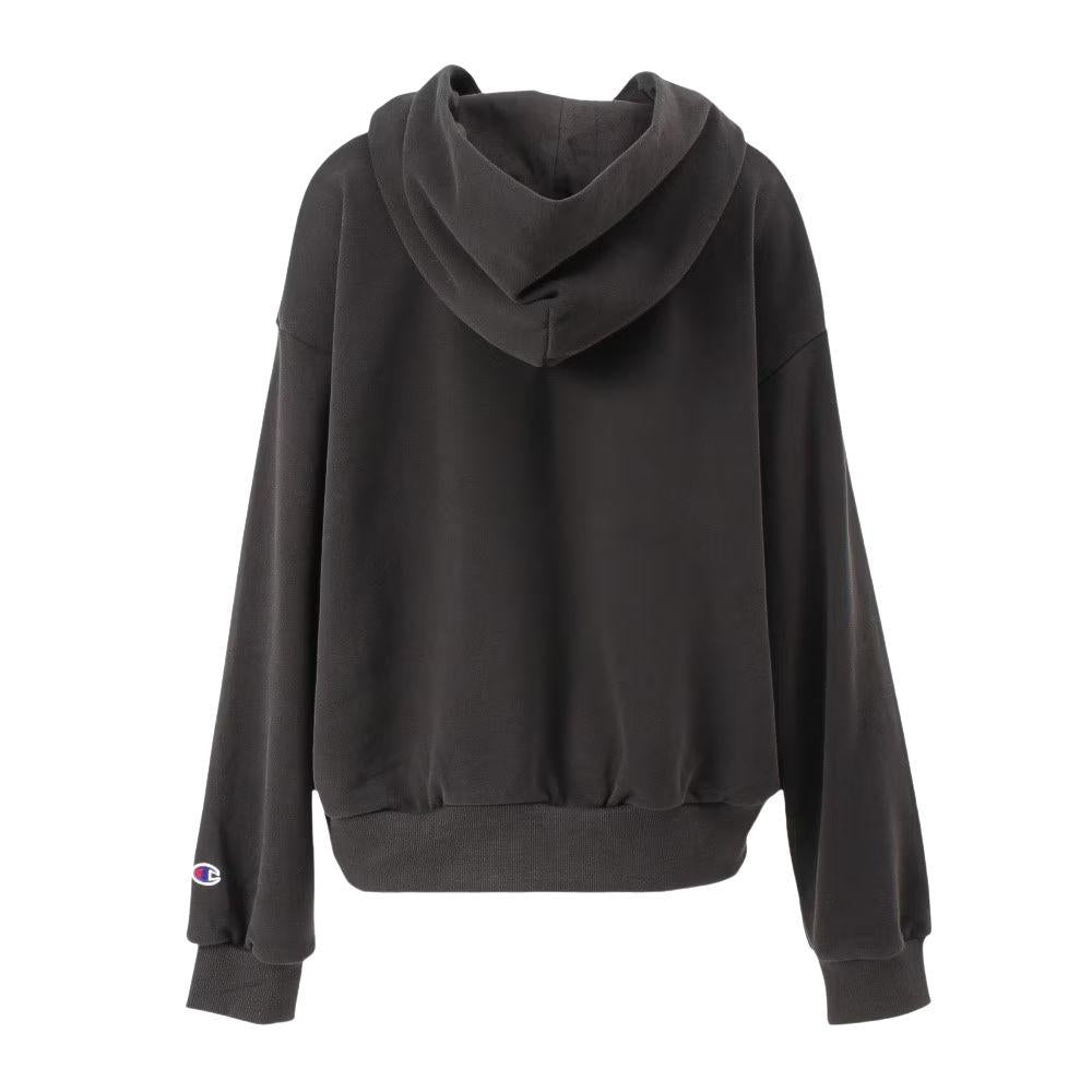 CHAMPION HALF ZIP HOODED SWEATSHIRT Women เสื้อฮู้ดแบบซิปของผู้หญิง - Rev Online