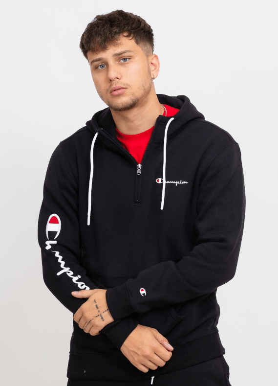 CHAMPION - HOODED HALF ZIP SWEATSHIRT Men - Rev Online