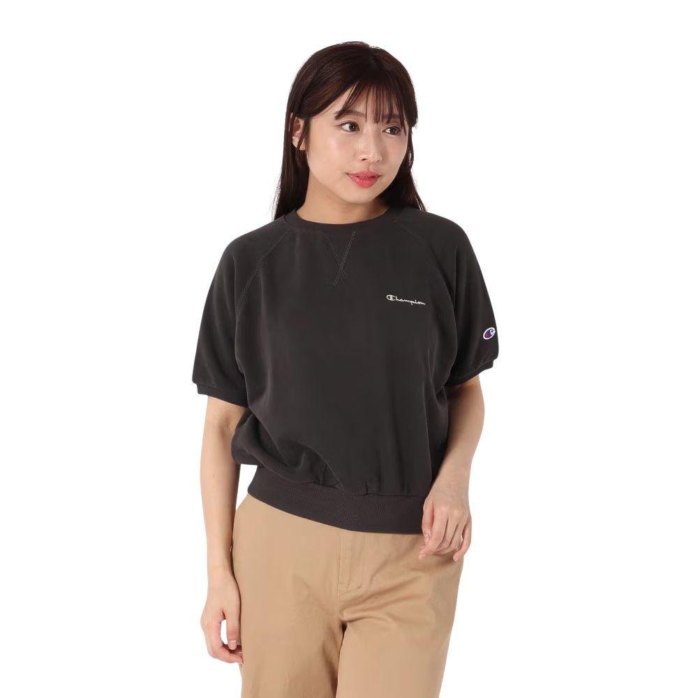 CHAMPION SHORT SLEEVE SWEATSHIRT Women เสื้อสเวตเชิ้ตแขนสั้นผู้หญิง - Rev Online