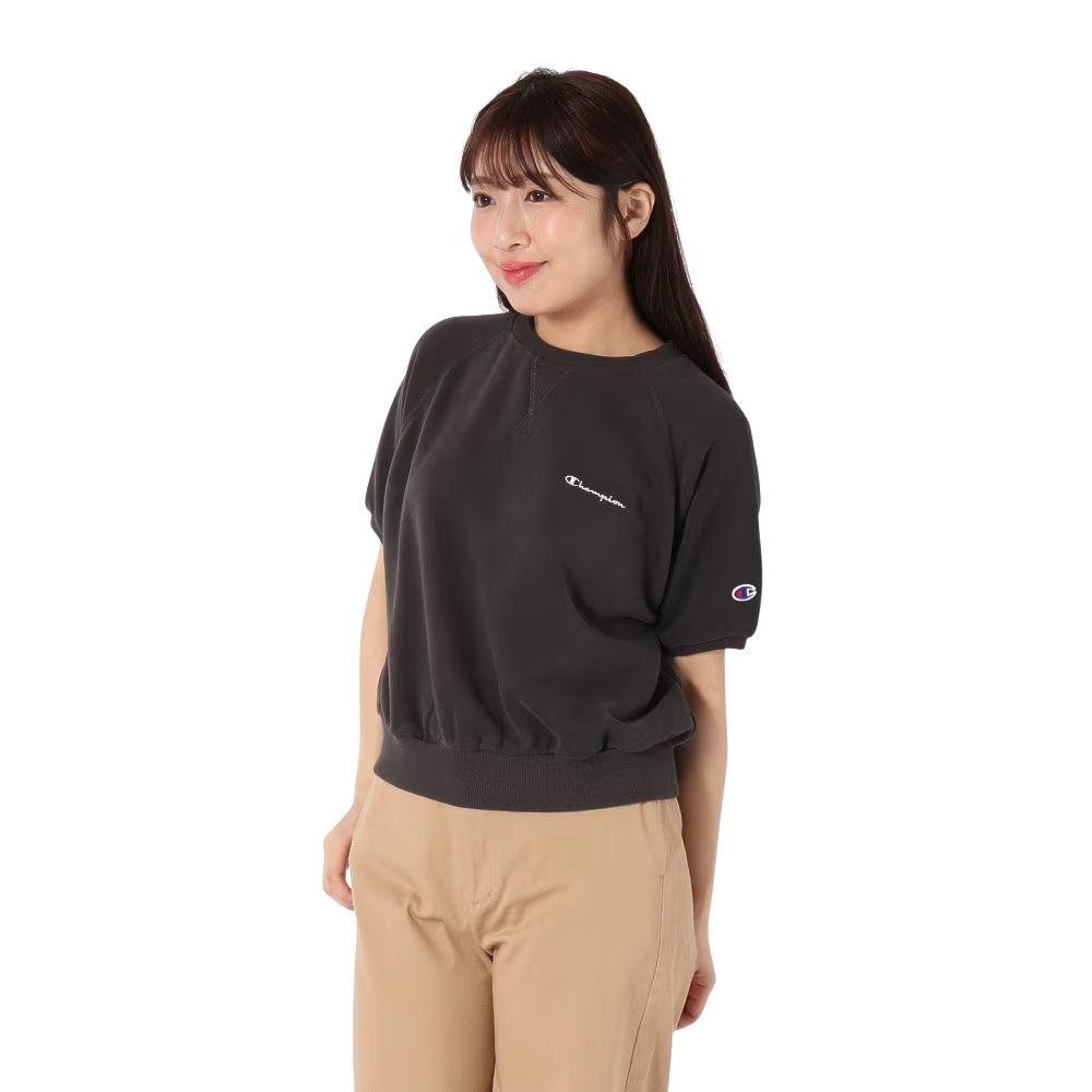 CHAMPION SHORT SLEEVE SWEATSHIRT Women เสื้อสเวตเชิ้ตแขนสั้นผู้หญิง - Rev Online