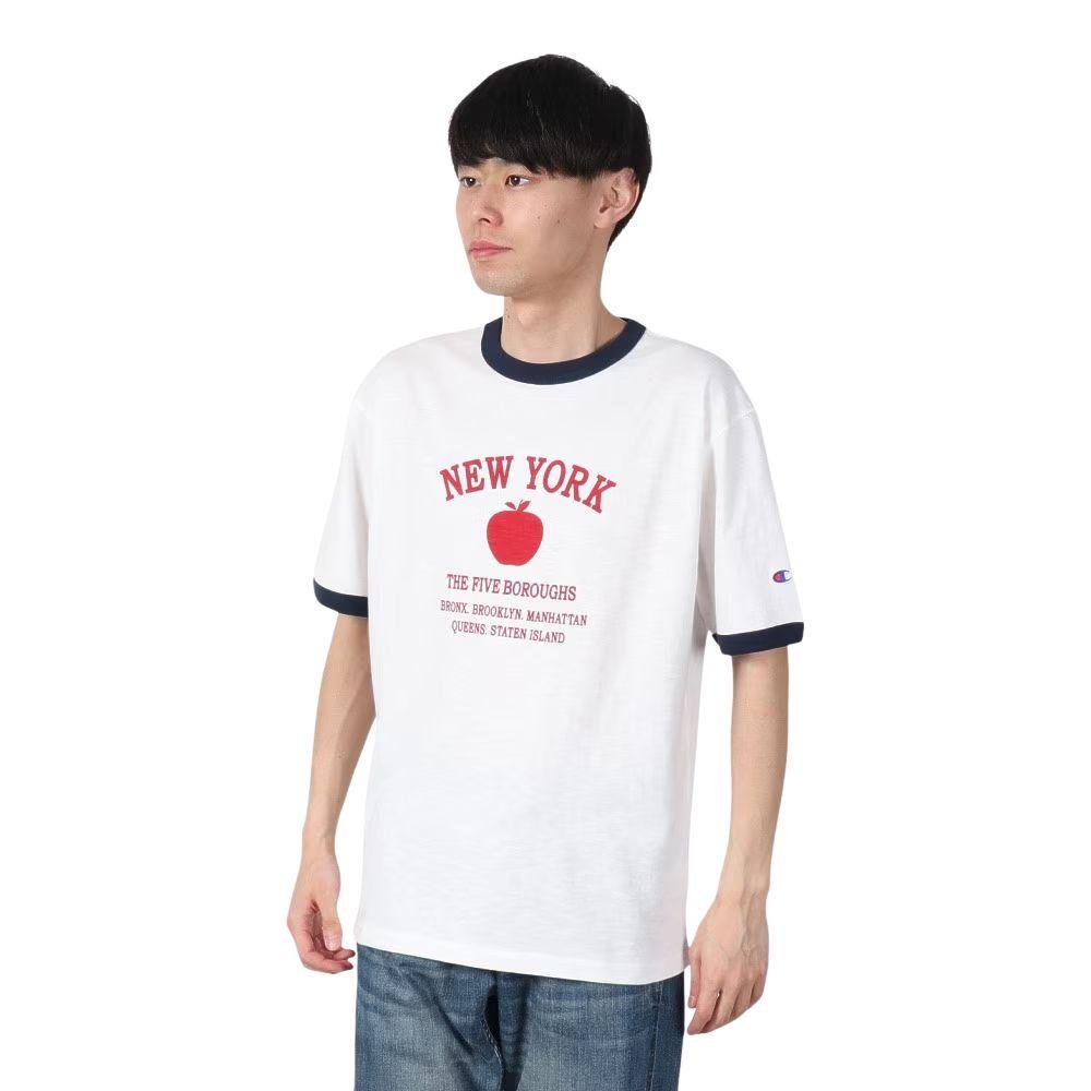 CHAMPION S/S RINGER T - SHIRT เสื้อยืดทีเชิ๊ตผู้ชาย - Rev Online
