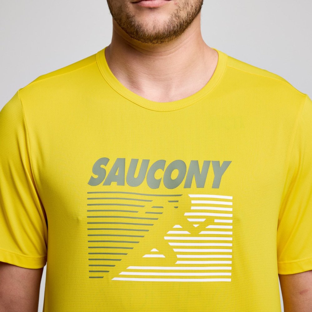 SAUCONY - STOPWATCH GRAPHIC SHORT SLEEVE Men - Rev Online